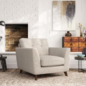 Peyton Armchair Chunky Tonal Weave Natural