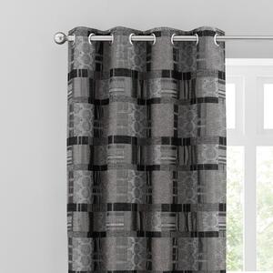 Prague Chenille Eyelet Curtains