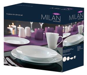 Milan Rim 16 Piece Dinner Set - White