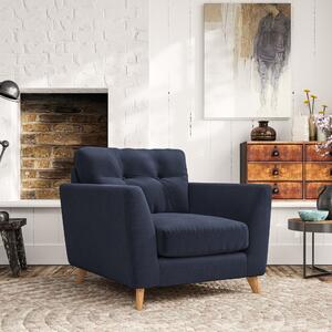 Peyton Armchair House Velvet Luxe Navy