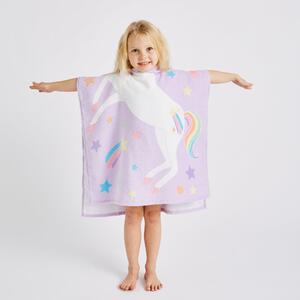 Unicorn Poncho Towel Pink