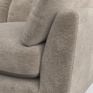 Peyton Large 3 Seater Sofa Luxury Chenille Mushroom