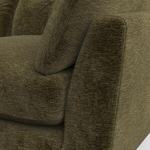 Peyton Large 3 Seater Sofa Luxury Chenille Olive