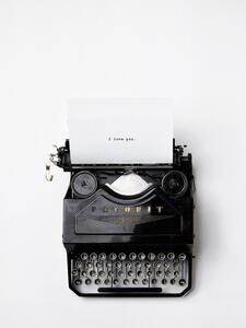 Photography type writer i love you, Finlay & Noa