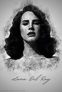 Poster Lana Del R. Sketch