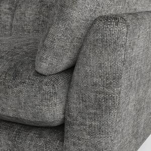 Peyton Large 3 Seater Sofa Chunky Chenille Charcoal