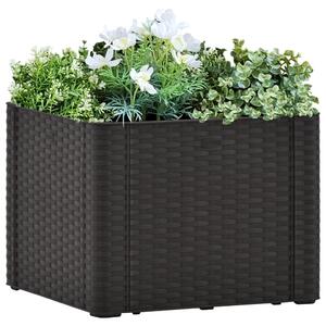Garden Raised Bed with Self Watering System Anthracite 43x43x33 cm