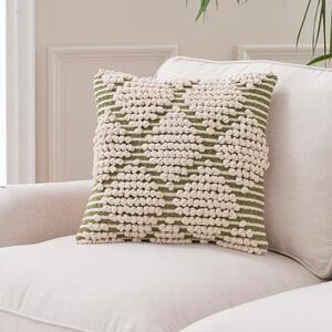 Jersey Bobble Diamond Square Cushion