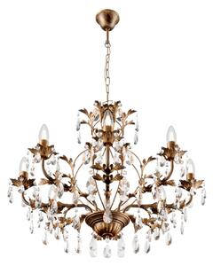 Teresa chandelier with crystals, 8-bulb
