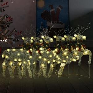 Christmas Reindeers 6 pcs Gold 120 LEDs