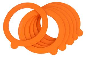 Set Of Six Replacement Sealing Rings Orange
