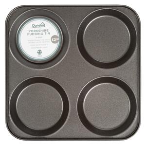 Dunelm 4 Cup Yorkshire Pudding Tray Pewter (Grey)