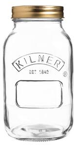 Kilner 1 Litre Preserve Jar Silver