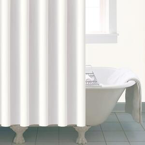 Essentials White Peva Shower Curtain White