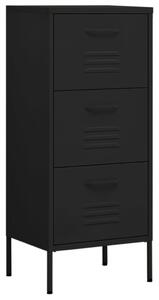 Storage Cabinet Black 42.5x35x101.5 cm Steel