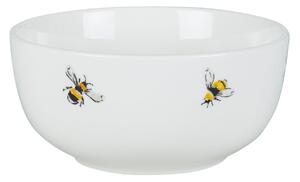 Bee Porcelain Cereal Bowl White, Yellow and Black