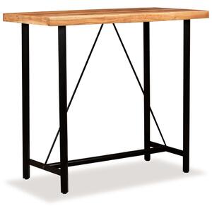 Bar Table Solid Acacia Wood 120x60x107 cm