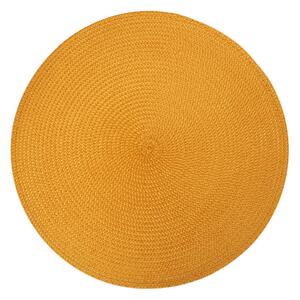 Set of 2 Woven Round Placemats Ochre
