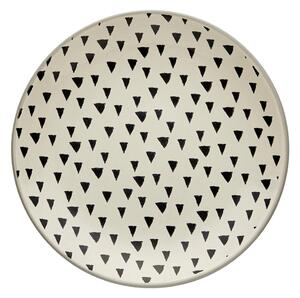 Global Grey Stoneware Side Plate Grey and White