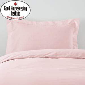 Non Iron Plain Dye Dusky Pink Oxford Pillowcase Pink