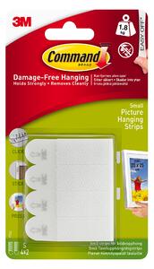 Command Small Picture Hanging Strips White