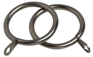 Oslo Pack of 6 22/25mm Curtain Rings Grey