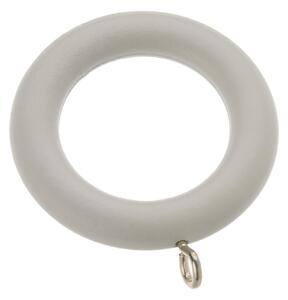 Maine Pack of 6 28mm Wooden Rings Grey