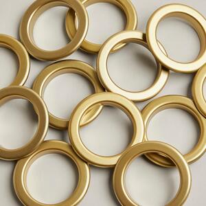 Pack of 12 Eyelet Rings Gold