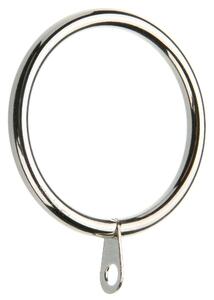 Mix and Match Pack of 6 Metal Curtain Rings Silver