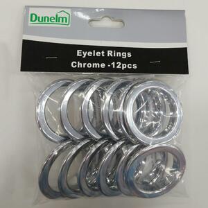 Eyelet Ring Pack Chrome