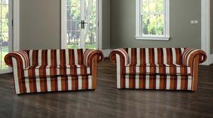 Chesterfield Handmade 1930's 2 Seater + 2 Seater Sofa Settee Oscar Mango Velvet Fabric