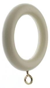 Maine Pack of 6 28mm Wooden Rings Cream