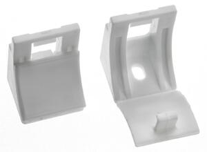 Swish Minima Pack of Five White Plastic Wall Brackets White