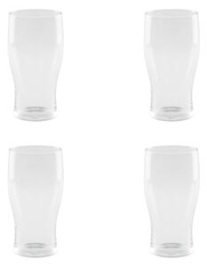 Set of 4 Essentials Beer Glasses Clear