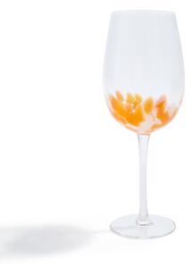 Confetti Wine Glass Orange