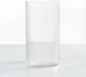 Ribbed Highball Glass Clear