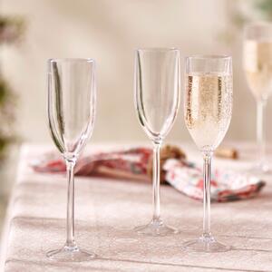 Set of 4 Prosecco Glasses Clear