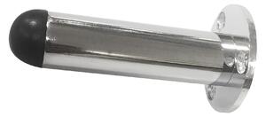 Door Stop Projection Flanged Chrome Silver