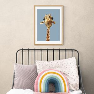 Giraffe Print Blue