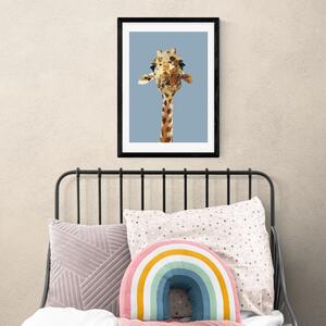 Giraffe Print Blue