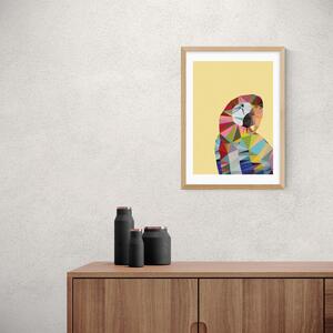East End Prints Macaw Print Yellow/Red/Pink