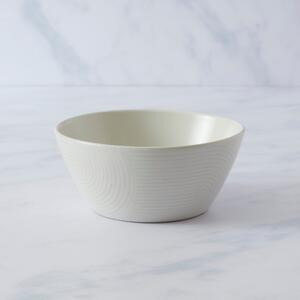 Curves Stoneware Cereal Bowl White
