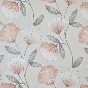 By the Metre Libby Floral PVC Blush Blush/Grey
