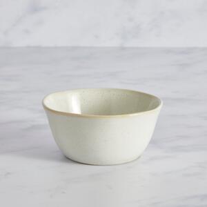 Amalfi Reactive Glaze Stoneware Dip Bowl, White White