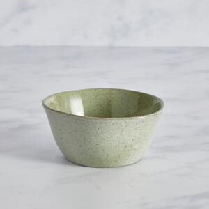 Amalfi Reactive Glaze Stoneware Dip Bowl, Sage Green
