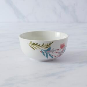 Floral Porcelain Cereal Bowl White/Green/Blue