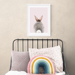 Baby Bunny Tail Print Pink