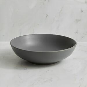 Charcoal Stoneware Pasta Bowl Charcoal