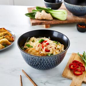 World Gourmet Zen Noodle Bowl Blue