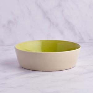 Malin Stoneware Pasta Bowl Green